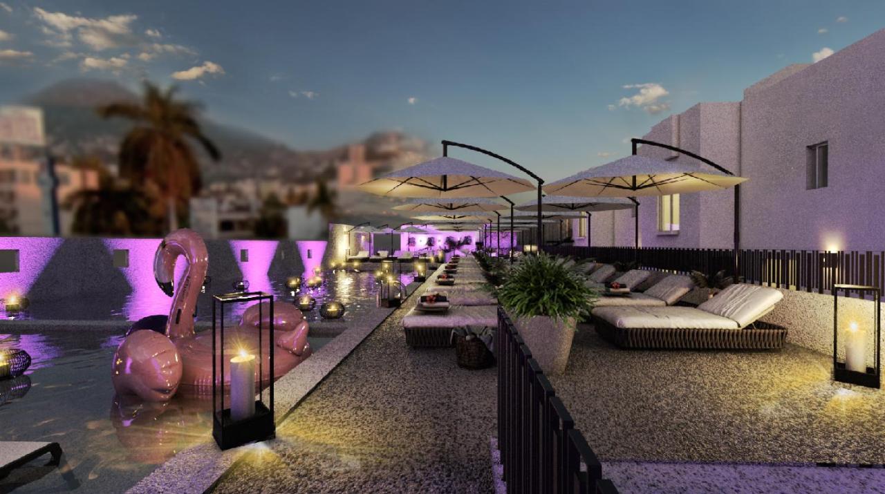 Hs 홋손 스마트 아카풀코 호텔 외부 사진 The rooftop bar