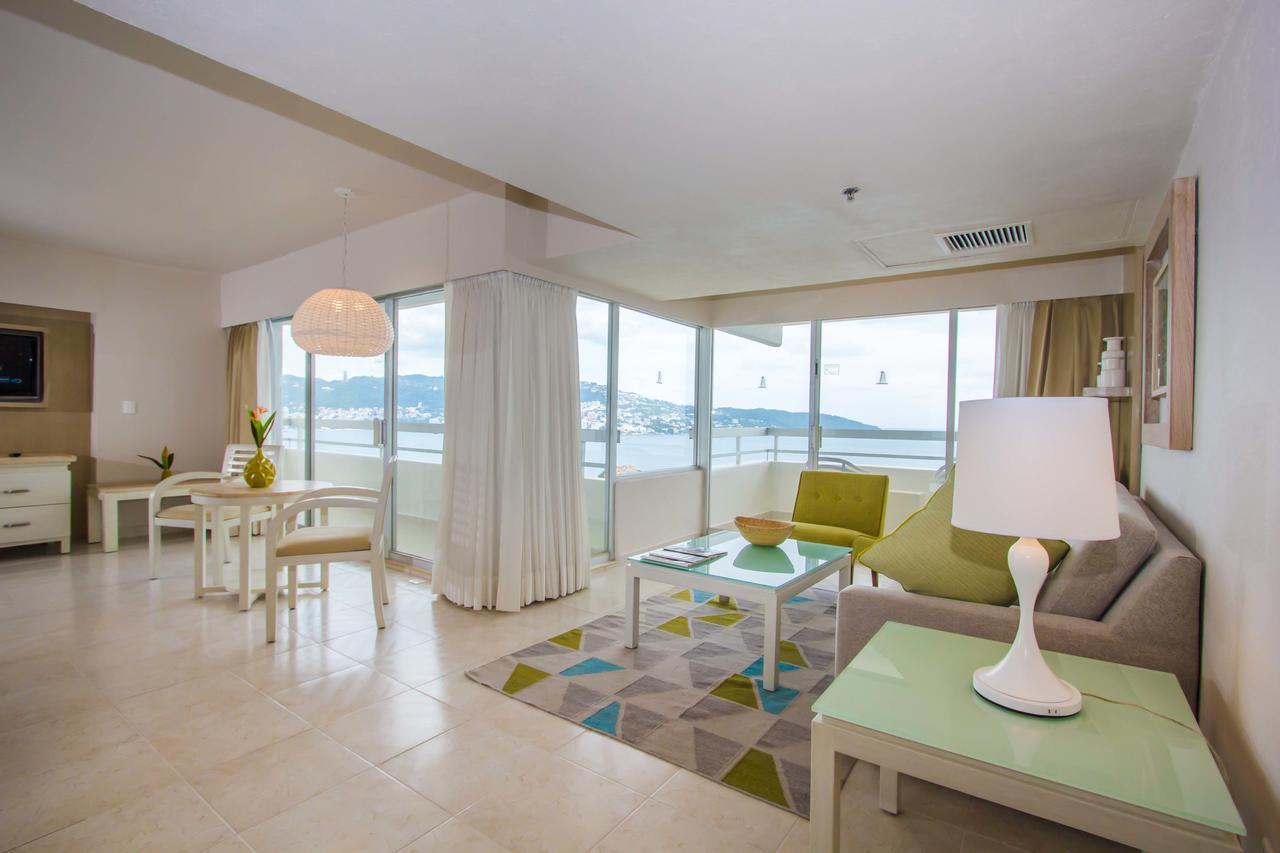 Hs 홋손 스마트 아카풀코 호텔 외부 사진 A living room at the resort